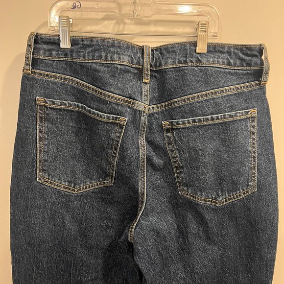 High-rise OG Straight Ankle Jeans for Women OLD NAVI - Picture 5 of 6